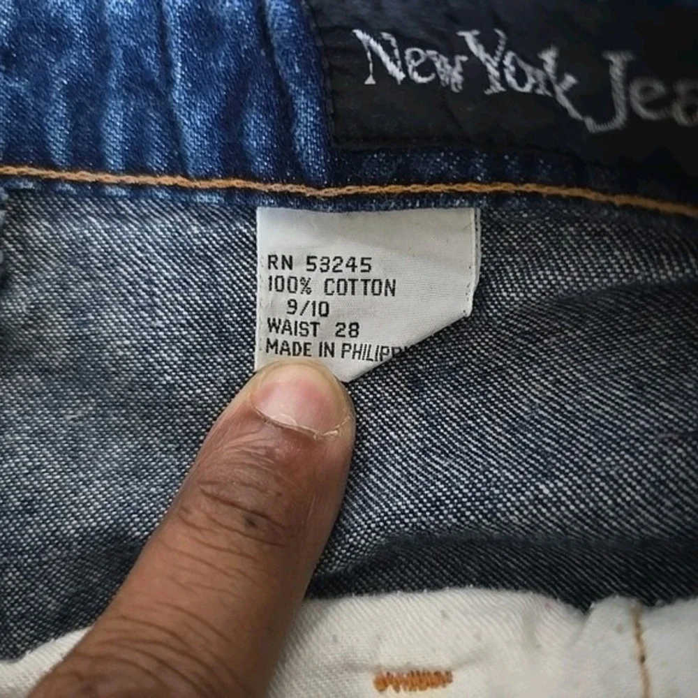 New York Jeans Co. Womens Jeans 28x28  Blue Denim Casual Normcore‎ Outdoors